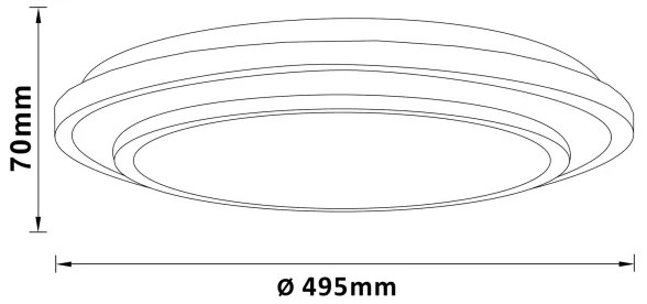 Brilliant - LED Stmievateľné stropné svietidlo LUCIANO LED/40W/230V 3000-6500K +DO