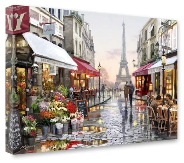 Obraz Styler Canvas Watercolor Paris I, 60 × 80 cm