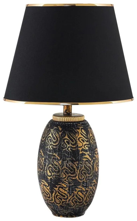Stolná lampa RAMZES 1xE27/40W/230V čierna/zlatá