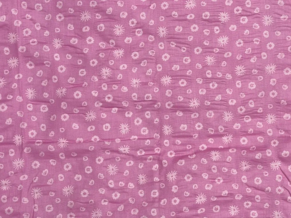 Krepové obliečky do postieľky Renforcé LUNETTA ružové Rozmer obliečky: 45 x 65 cm | 90 x 140 cm