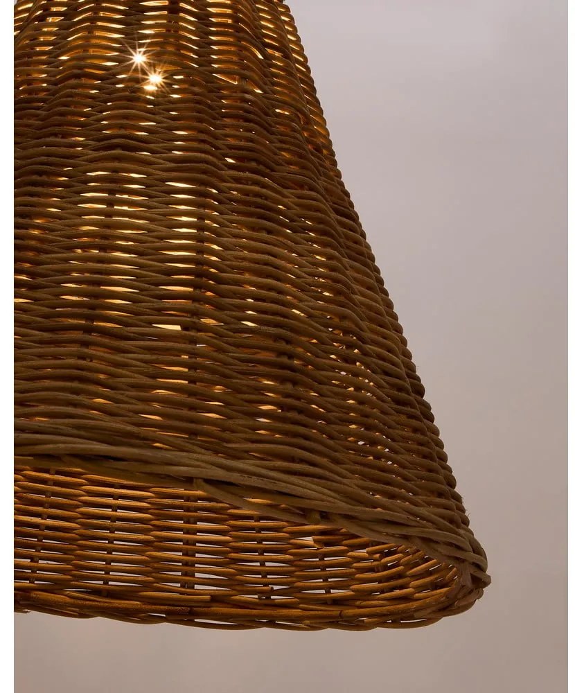 Ratanové tienidlo v prírodnej farbe ø 60 cm Calvia – Kave Home