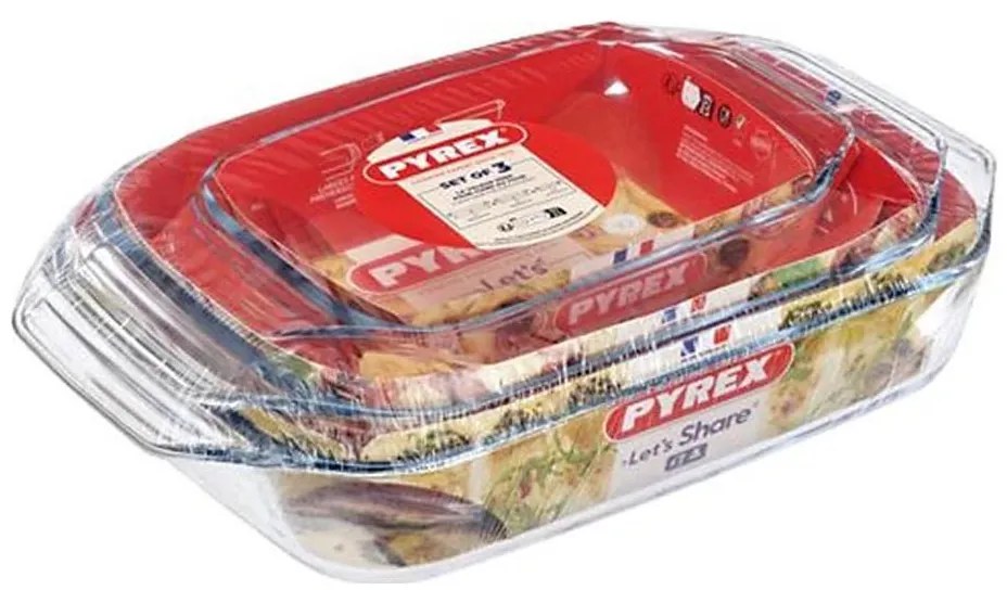 Sada 3× zapekacích misiek PYREX 1,4/3/4 l