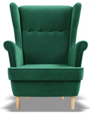 Kreslo VELO fľaškovo zelené