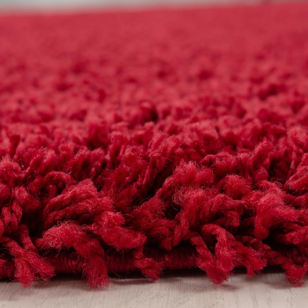 Ayyildiz koberce Kusový koberec Life Shaggy 1500 red kruh - 200x200 (priemer) kruh cm
