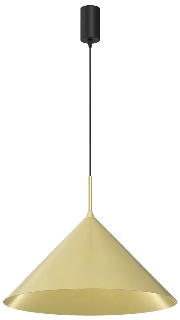 Závesné svietidlo Capital, 1x zlaté kovové tienidlo, (fi 46cm), b