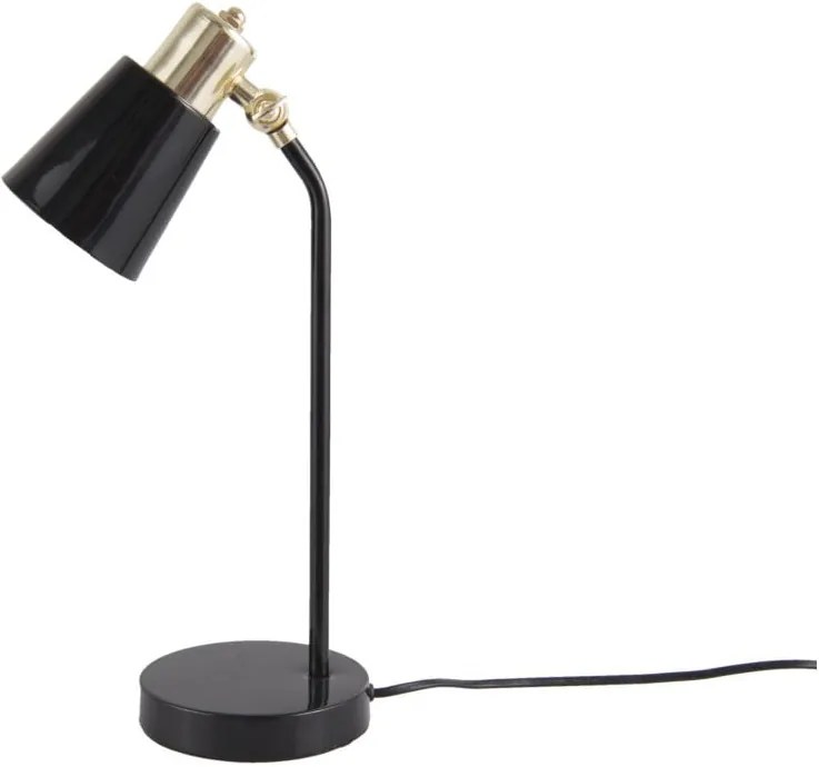 Čierna stolová lampa Leitmotiv Classic