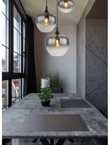 Globo 15548-3H - Luster na lanku MAXY 3xE27/40W/230V čierna