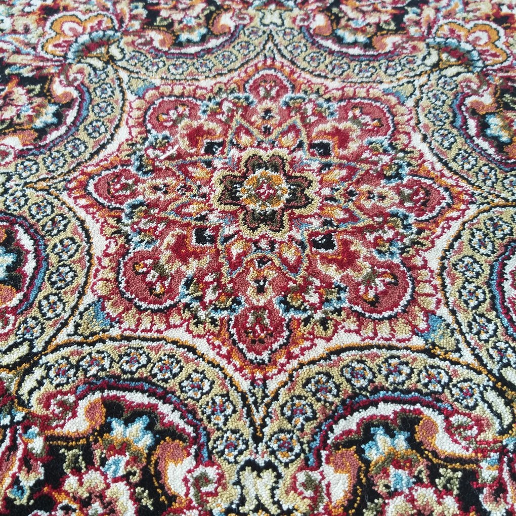 DY Prémiový koberec s exkluzívnym vzorom Pers 04 - červená Rozmer: 150x230 cm