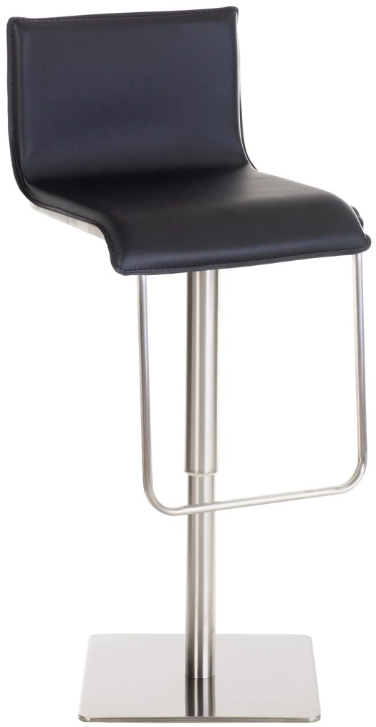 Barová stolička Limon nerez - Čierna