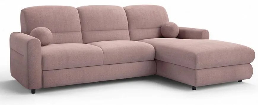 Rohová sedacia súprava Fiord P Rebel 7 ružový