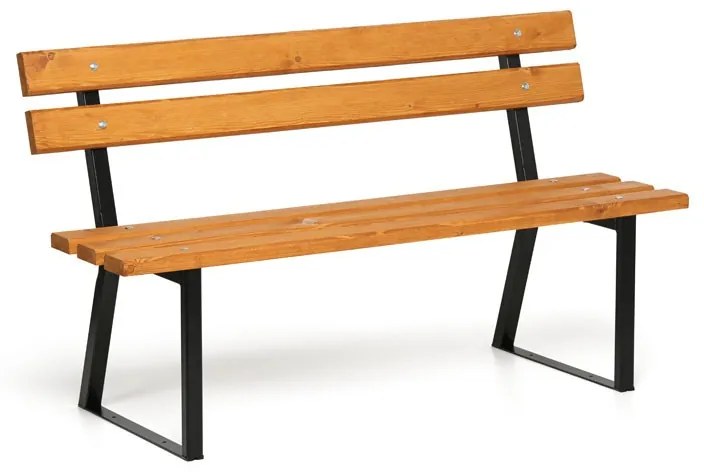 Parková lavička STANDARD s operadlom 1+1 ZADARMO, 1500 mm, limba