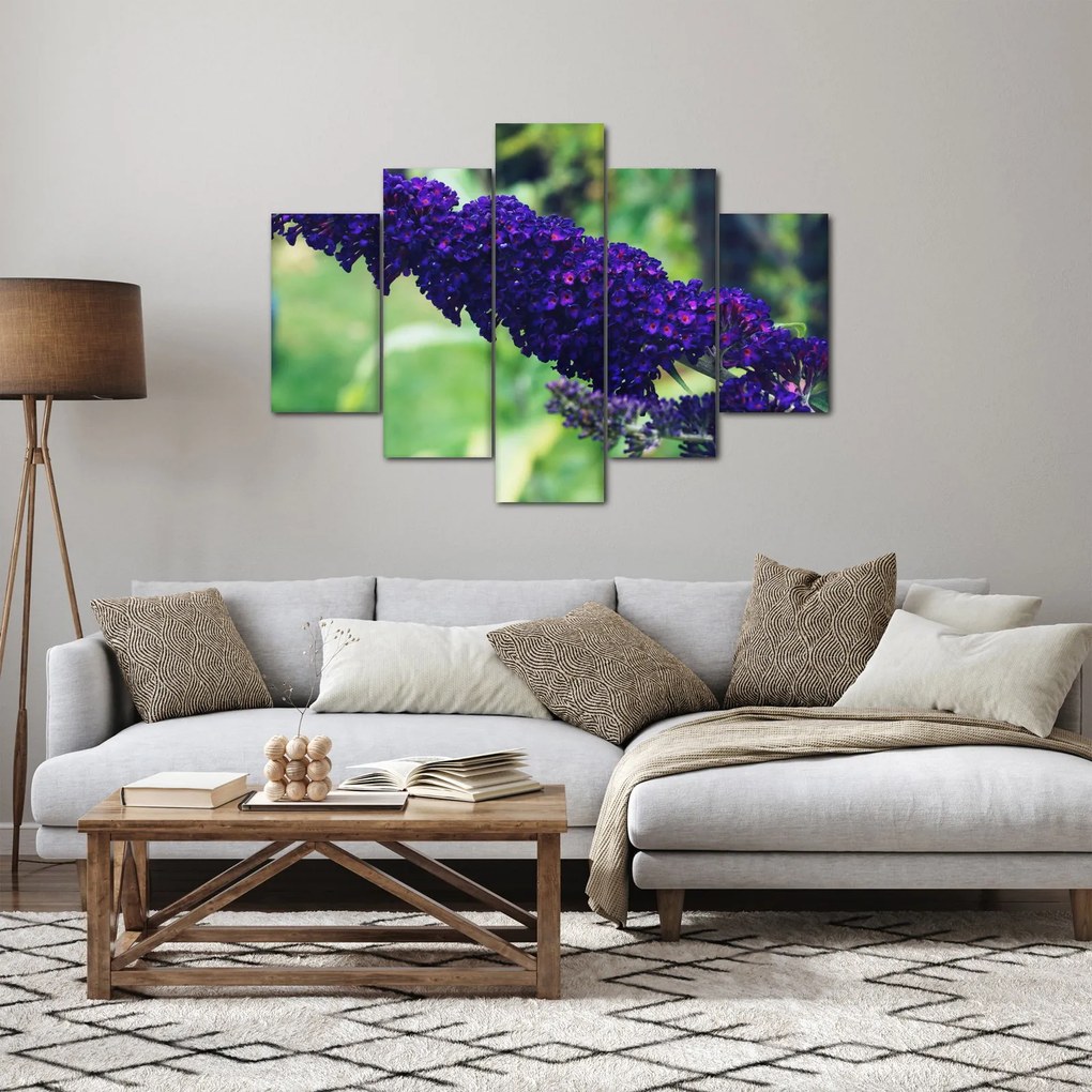 Obraz modrej kvetiny (150x105 cm)