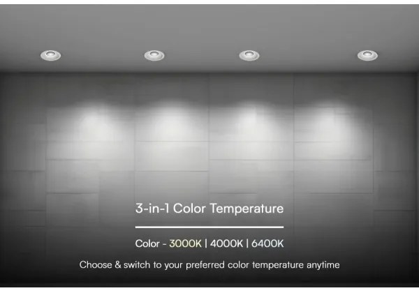 LED Podhľadové svietidlo LED/24W/230V 3000/4000/6400K ø 13,5 cm biela