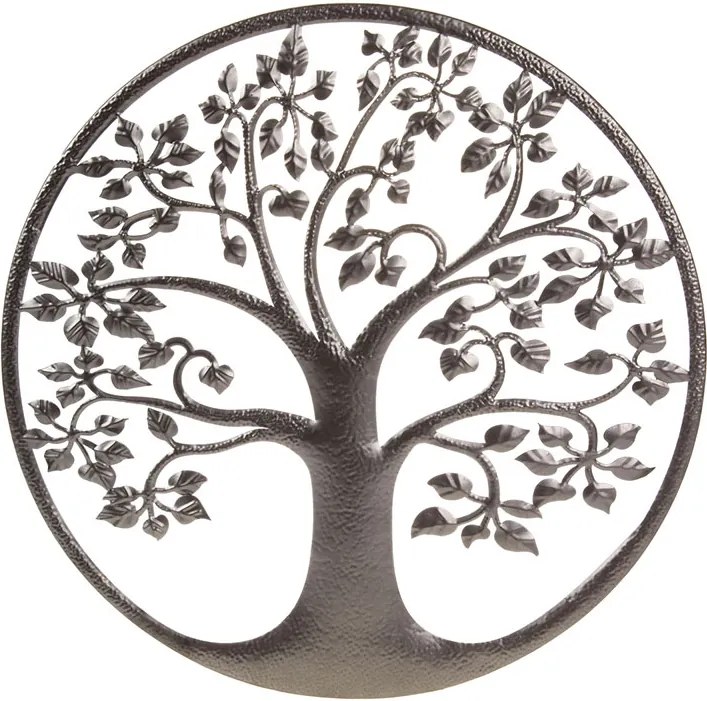 Strom života, kovová nástenná dekorácia,50x1x50cm