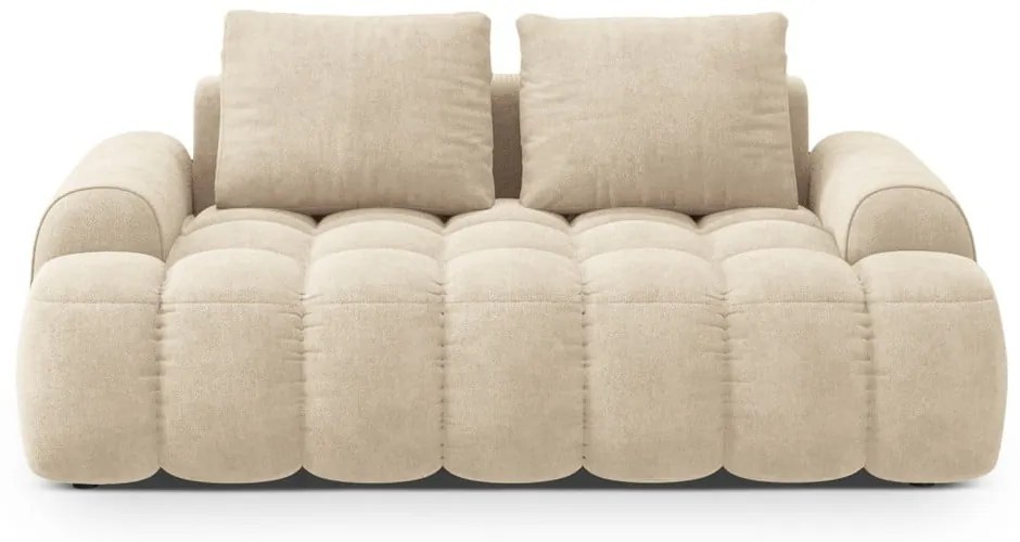 Béžová zamatová pohovka 175 cm Linz – Cosmopolitan Design