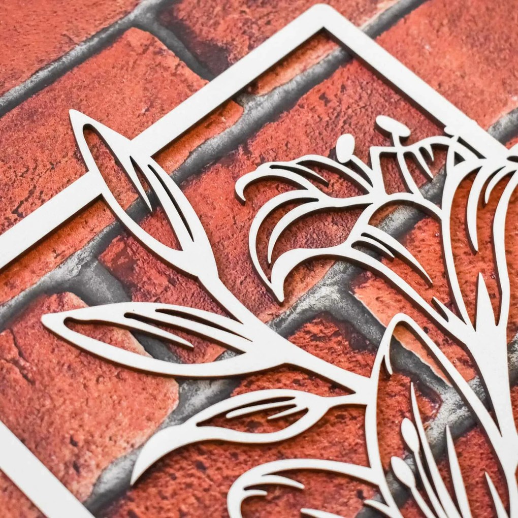 DUBLEZ | Drevený obraz - Ľalie v ráme