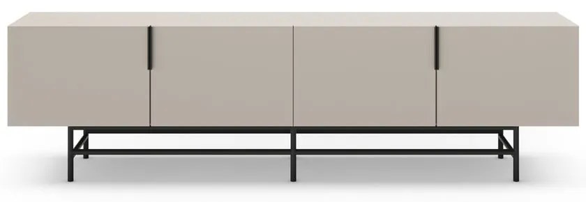 Krémový TV stolík 200x54,5 cm Eldia – Marckeric