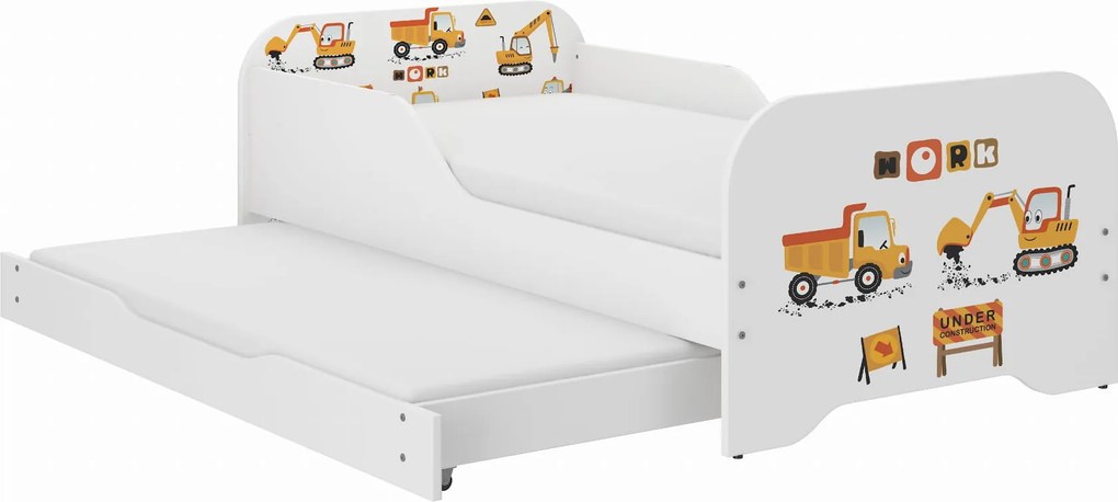 Wooden Toys Detská posteľ MIKI 160x80 STAVEBNÉ NÁMESTIE s funkciou spania (1)