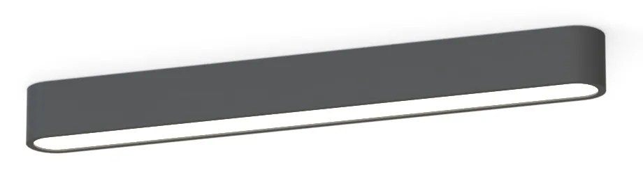 NOWODVORSKI Stropné prisadené osvetlenie SOFT LED, 1xT8, 11W, 63cm, grafit