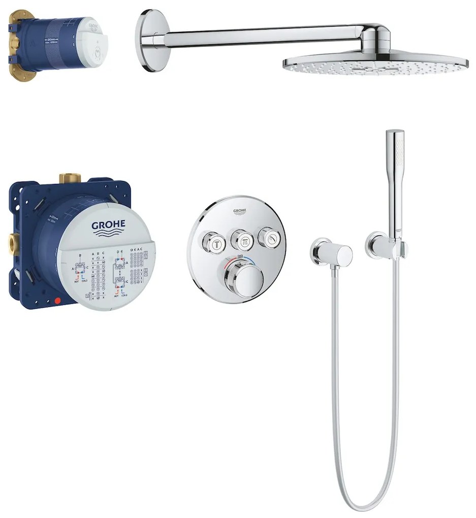 Sprchový systém Grohe Grohtherm SmartControl s termostatickou batériou chróm 34705000