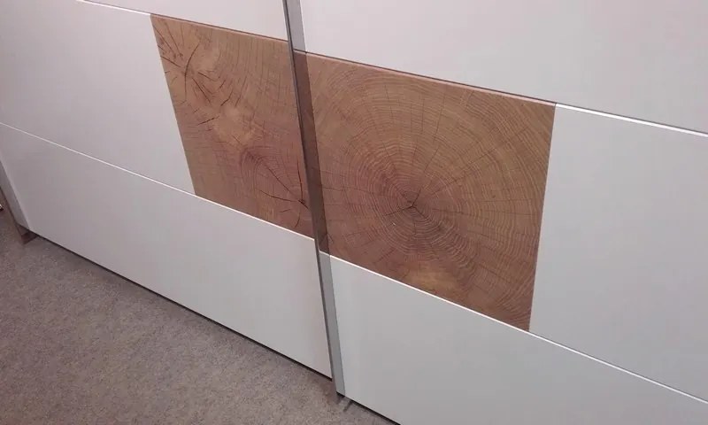 Šatníková skriňa Capri, dub wotan/biela