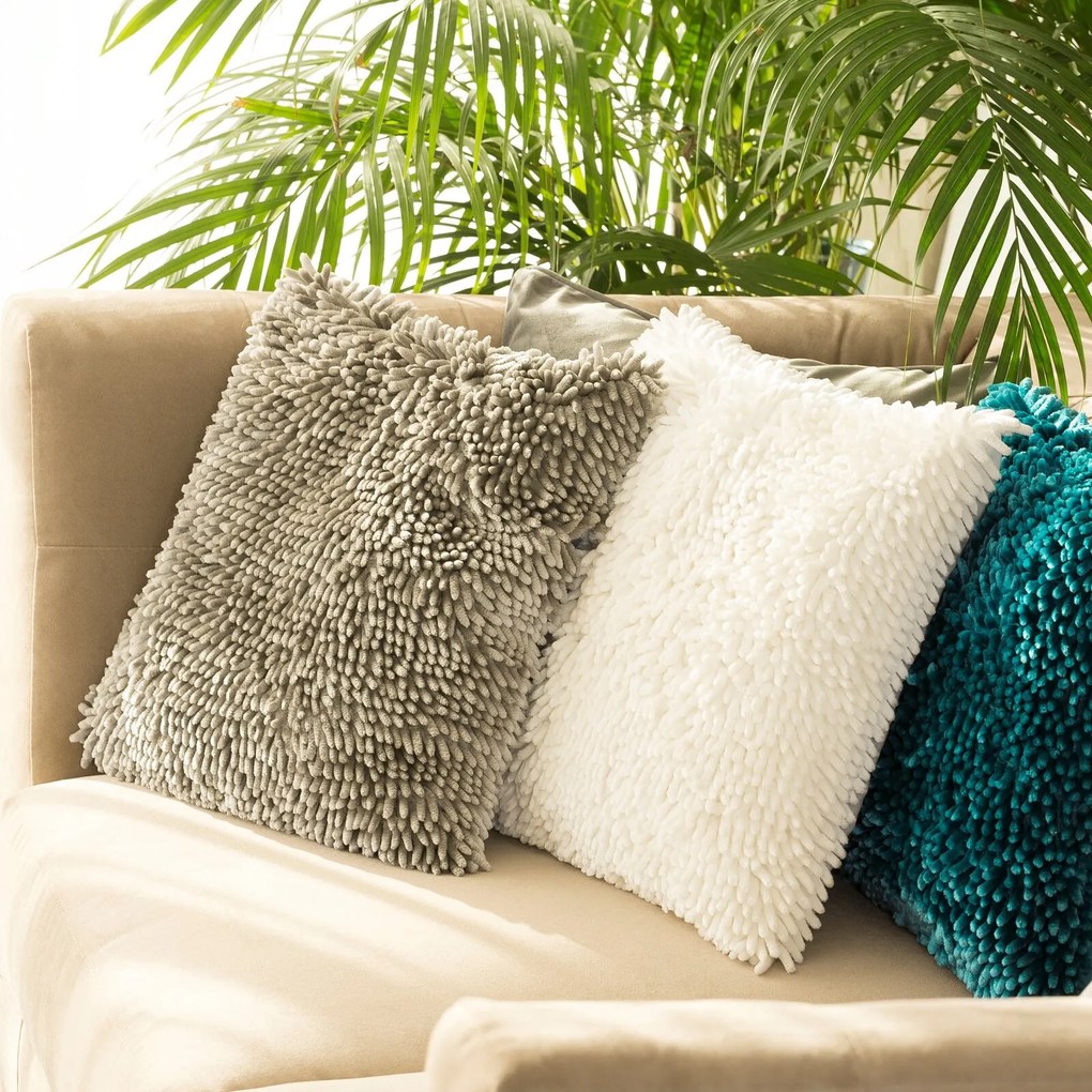 CHLPATÁ DEKORAČNÁ OBLIEČKA NA VANKÚŠ SHAGGY2 40X40 CM MÄTOVÁ