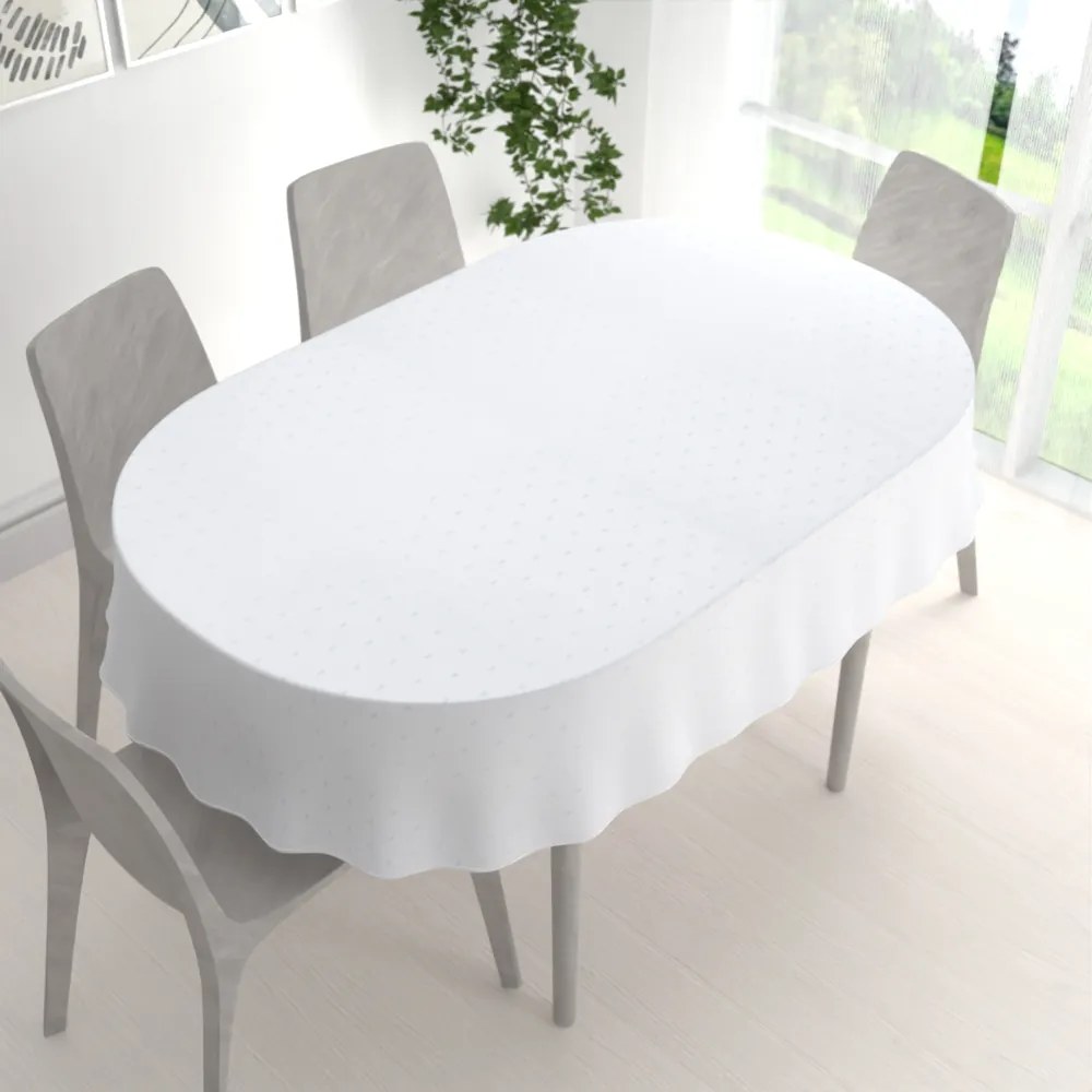 Biante Teflónový oválny obrus TF-084 Obdĺžničky na bielom 50x100 cm