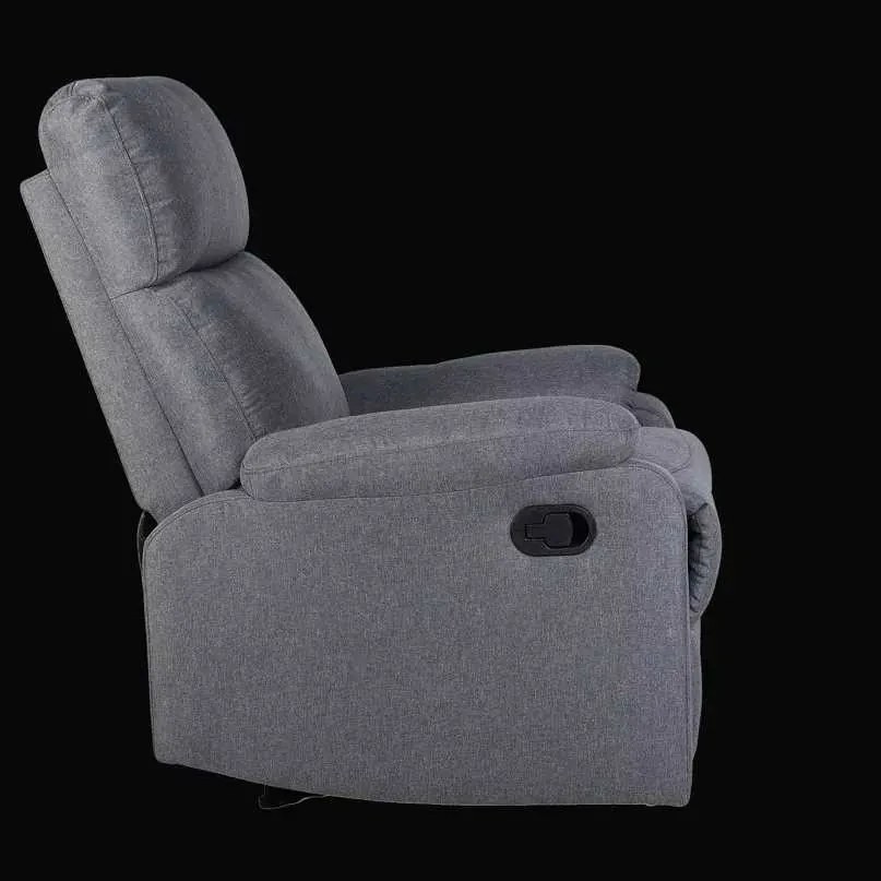 LuxuryForm DESIGN Televízne kreslo CARLOS s polohovaním - šedé