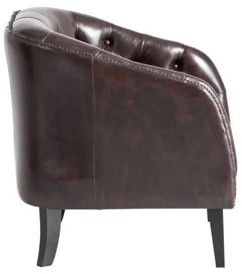 furniture-nabytek.cz - Kreslo Chesterfield Oakland z pravej kože, hnedé