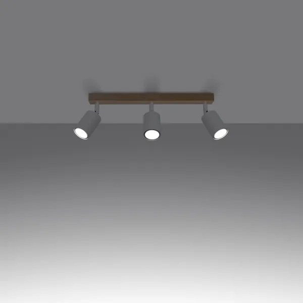 Sollux SL.1288 - Bodové svietidlo VERDO 3xGU10/10W/230V biela