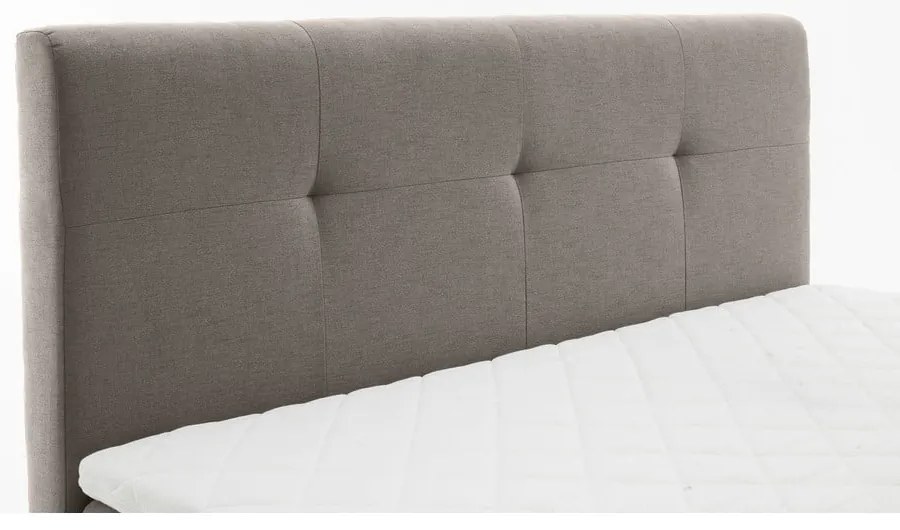 Svetlosivá boxspring posteľ 180x200 cm Stockholm – Meise Möbel