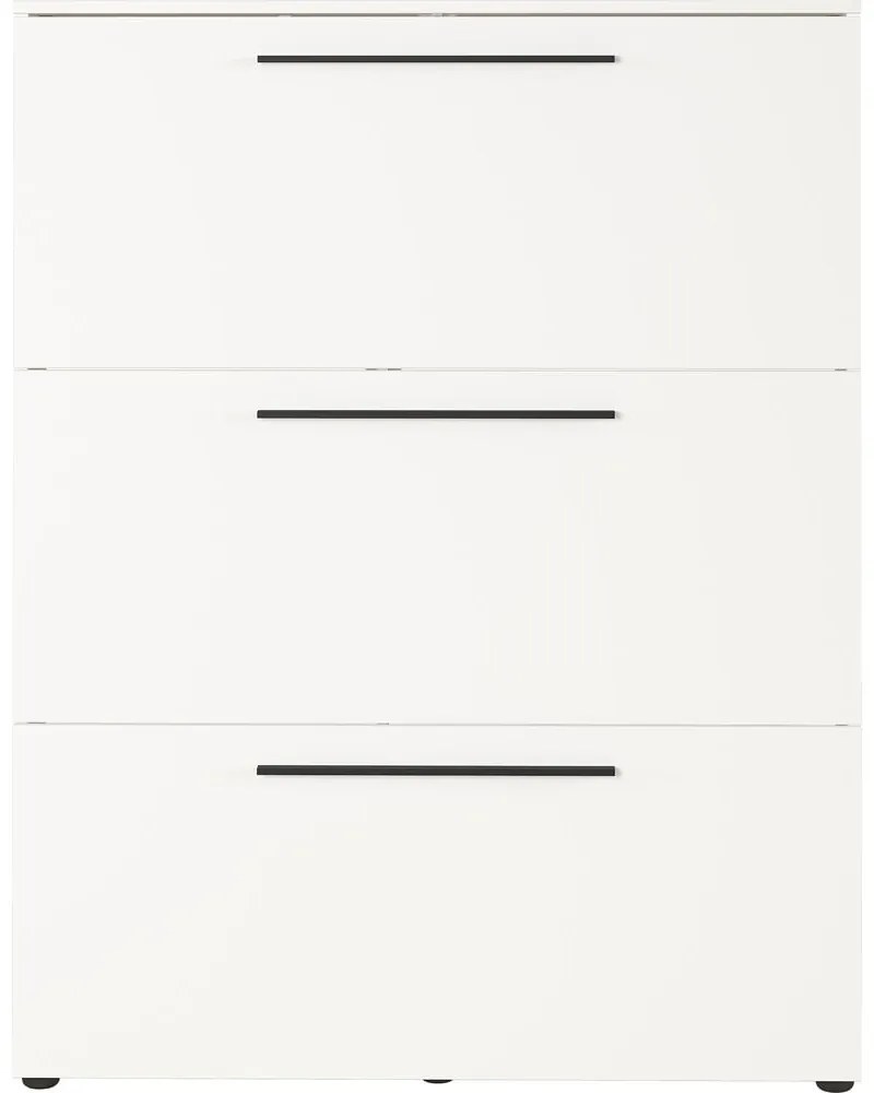 Biela výklopná skrinka na topánky Utah - Germania