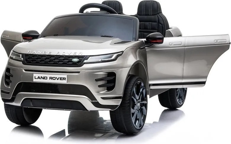 LEAN CARS Elektrické autíčko Range Rover Evoque strieborné lakované