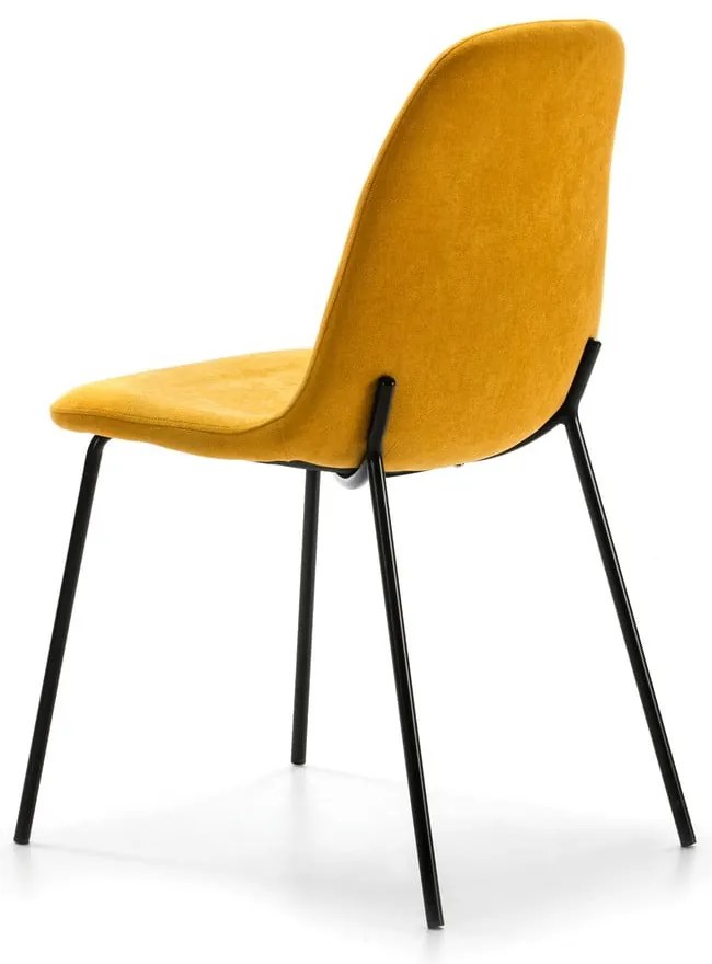 Žlté jedálenské stoličky v súprave 4 ks Renne – Marckeric