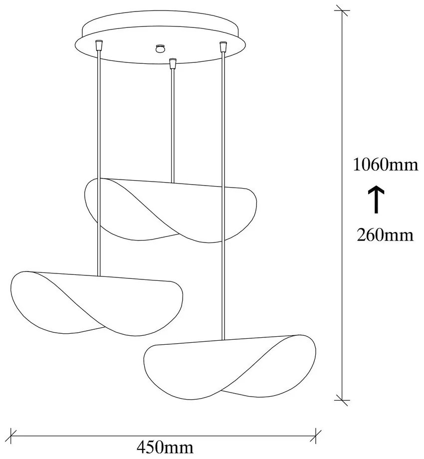 Biele/v zlatej farbe závesné svietidlo s kovovým tienidlom Sivani – Opviq lights