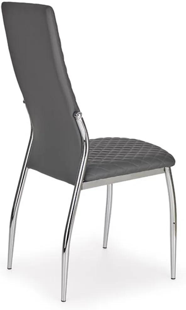 Jedálenská stolička K238 - sivá / chróm