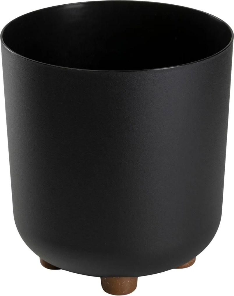PLASTOVÝ KVETINÁČ TERRA 19,5X21 CM ČIERNA