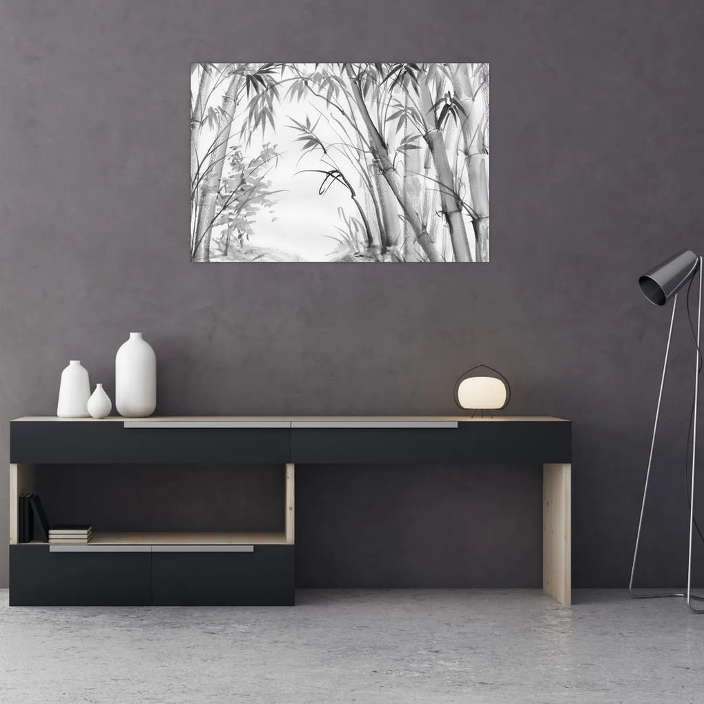 Obraz - Bambusový les (90x60 cm)