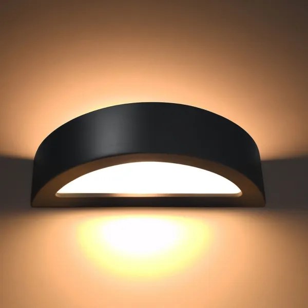 Nástenné svietidlo ATENA 1xE27/60W/230V čierna