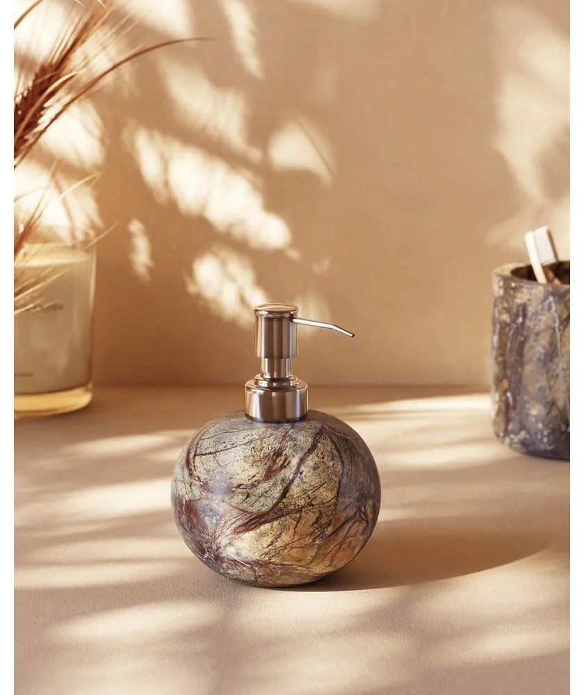 Mramorový téglik na zubné kefky v prírodnej farbe Spalsh – Kave Home