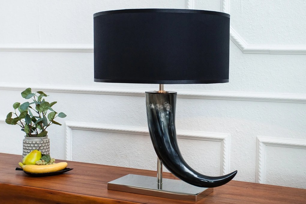 Bighome - Stolná lampa ELEGANT 65cm - čierna