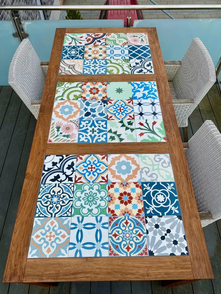 Cementové dlaždice Patchwork viacfarebné | Articima