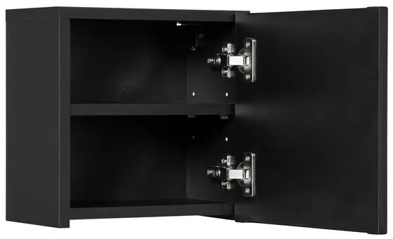 Horná kúpeľňová skrinka Nova Black 83-30-1DQ čierna