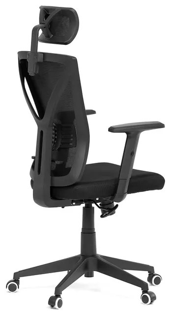 Autronic BONTEC Kancelárska stolička, hojdací mechanizmus, čierna sieťovina, KA-Q851 BK Farba: Čierna