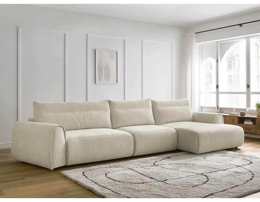 Béžová rohová pohovka Aden – Bobochic Paris