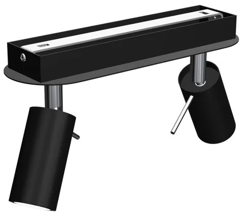 Bodové svietidlo PRESTON 2xGU10/MR11/40W/230V čierna