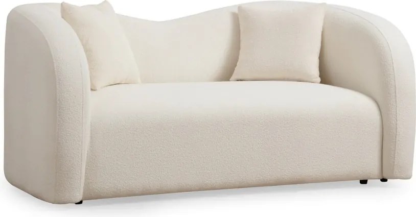 Dvojmiestna pohovka Asos 170 cm bouclé krémová
