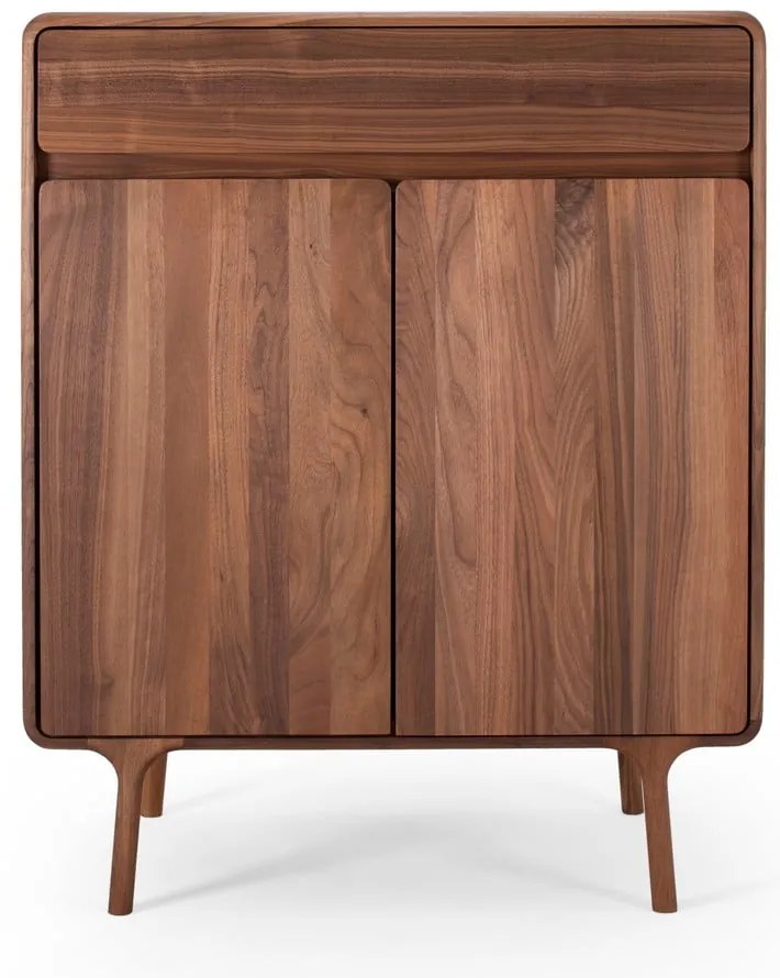 Hnedá komoda z orechového dreva 90x110x45 cm Fawn – Gazzda