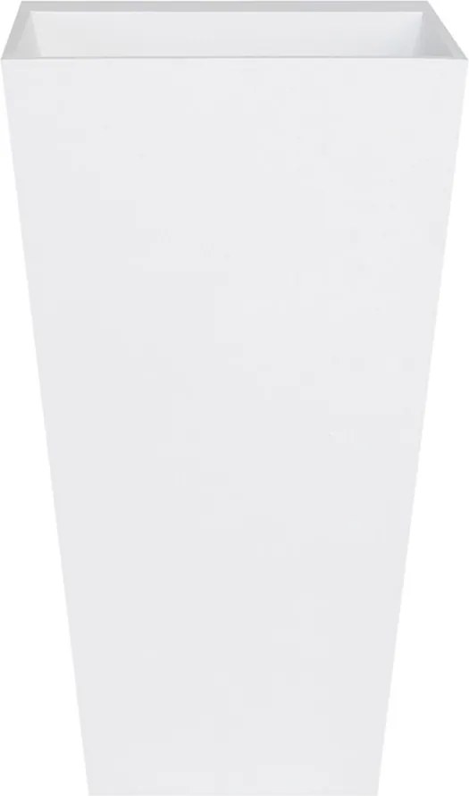 Besco Voľne stojace umývadlo z liateho mramoru Vera Matt UM VS 50x42x85 cm, bez otvoru pre batériu