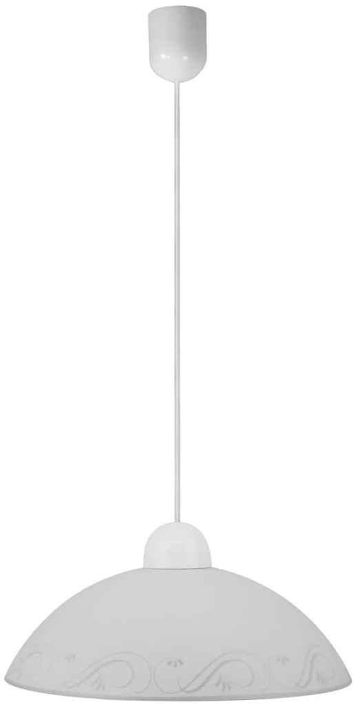 CLX Moderné závesné osvetlenie FRASCATI, 1xE27, 60W, biele